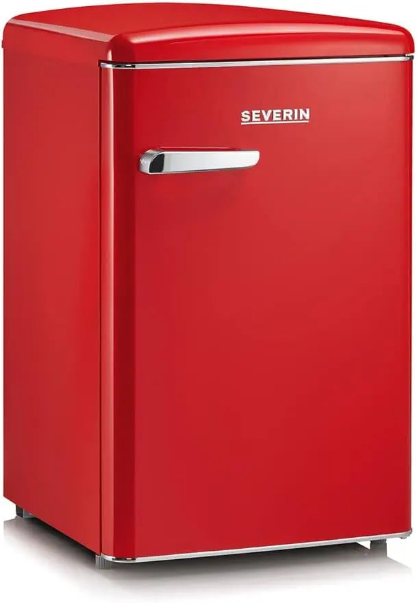 Frigorifero SEVERIN - colore Rosso - a LED, silenzioso - 108 Litri, 13L, 61,5 cm