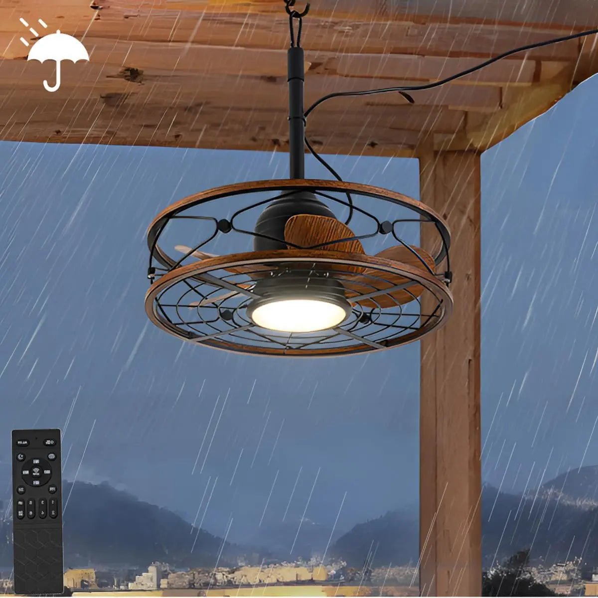 Ventilatore da soffitto - con telecomando, silenzioso