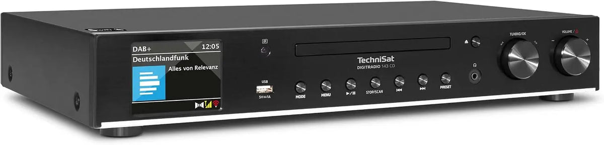 Letto TechniSat DIGITRADIO 143 - colore Nero - con Wi-Fi, con Bluetooth, con telecomando - 43,5 cm