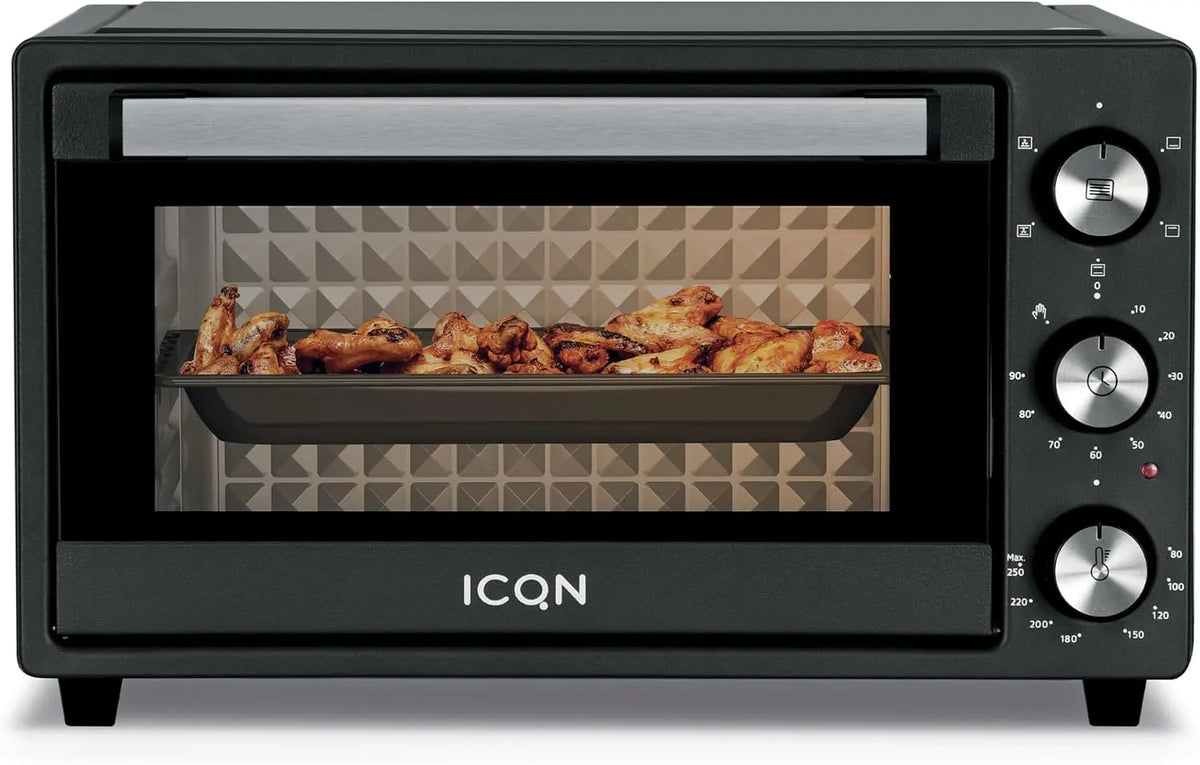 Forno elettrico ICQN - colore Nero - con timer - 1500 W, 20 Litri