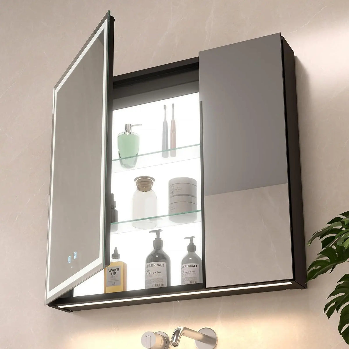 Specchio KWW LED - a LED, regolabile