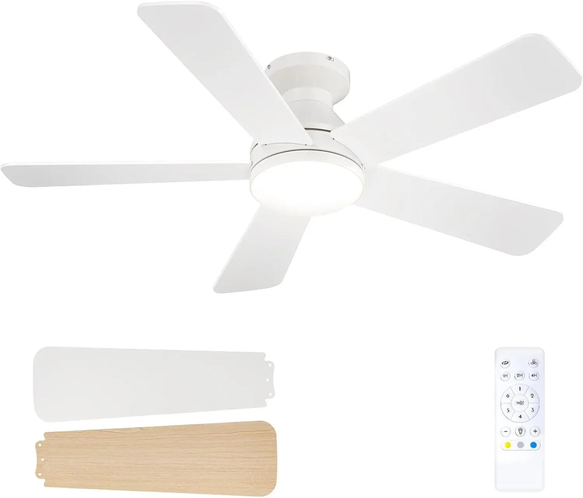 Ventilatore da soffitto Passky - con telecomando, a LED
