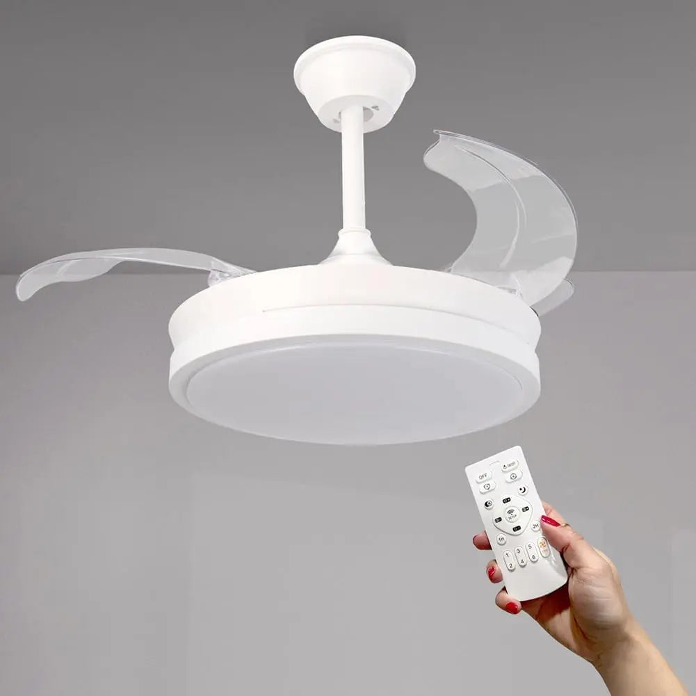 Ventilatore da soffitto M - colore Bianco - con telecomando, con timer, a LED