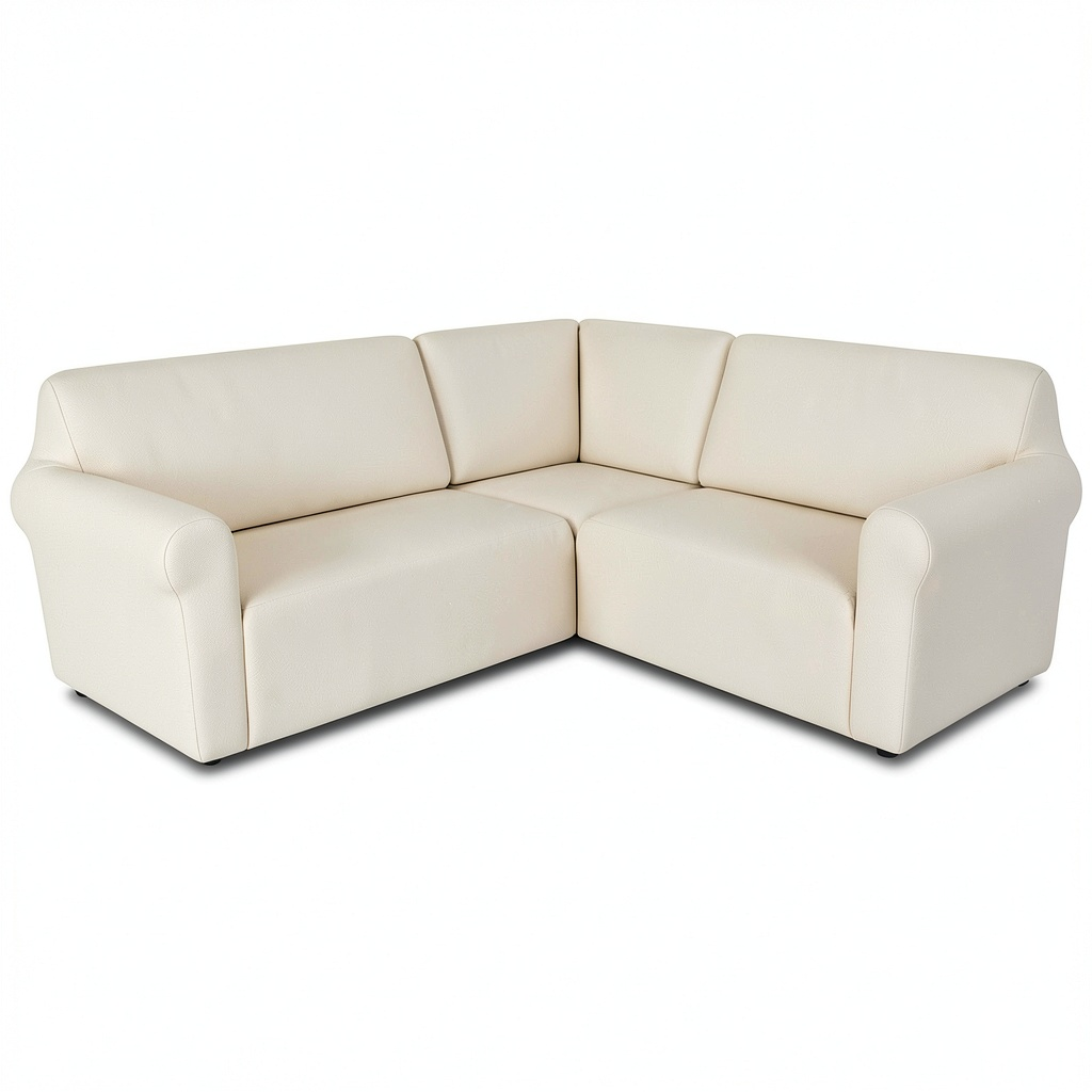 Copridivano Universale Antiscivolo a Forma di L per 7 Posti, Beige