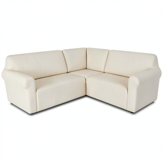Copridivano Universale Antiscivolo a Forma di L per 7 Posti, Beige