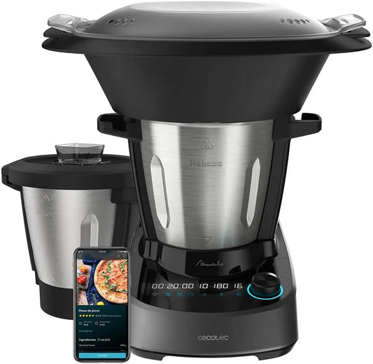 Robot da cucina Cecotec - colore Argento - multifunzione, con controllo intelligente - 1600 W, 3,3 litri