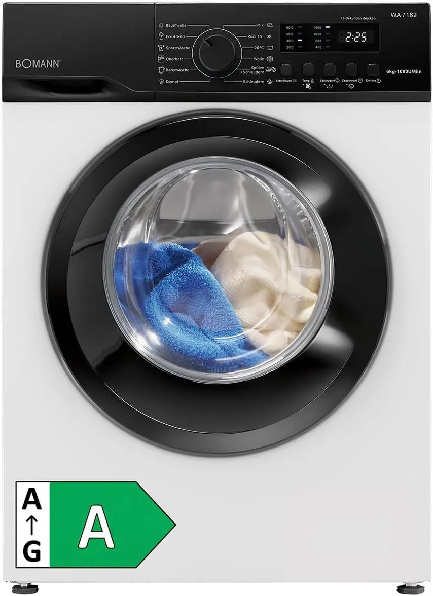 Lavatrice Bomann - con display digitale, con tecnologia inverter, a LED - 6 kg