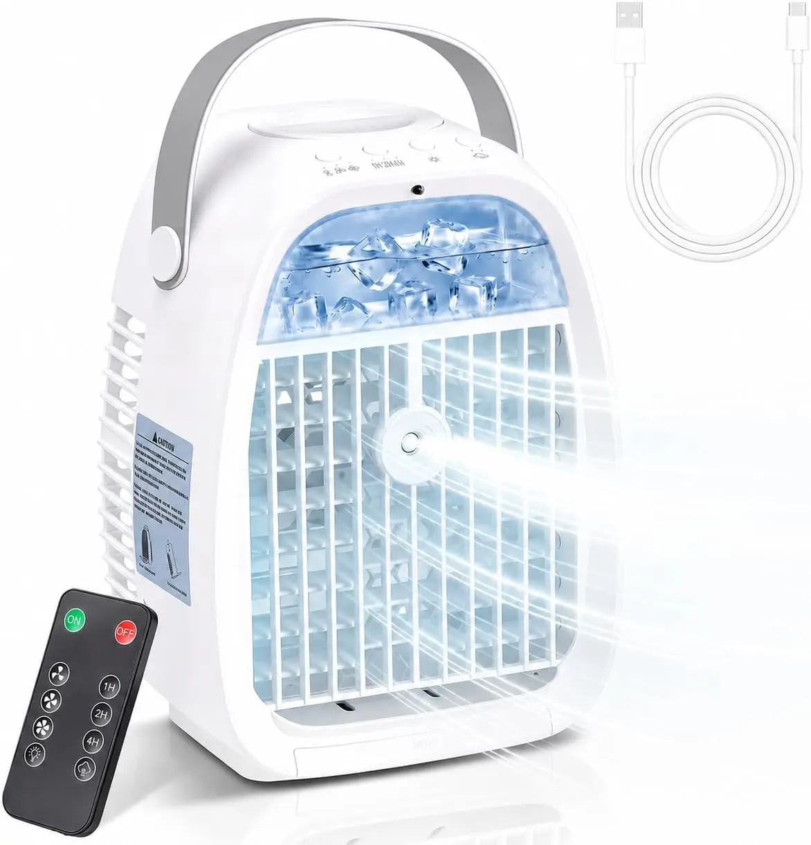 Climatizzatore portatile - con telecomando, con timer, a LED