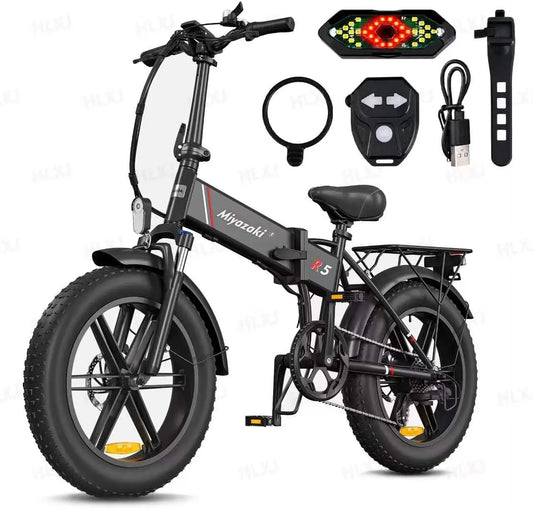 Bicicletta elettrica Miyazaki - pieghevole - 48V, 14Ah