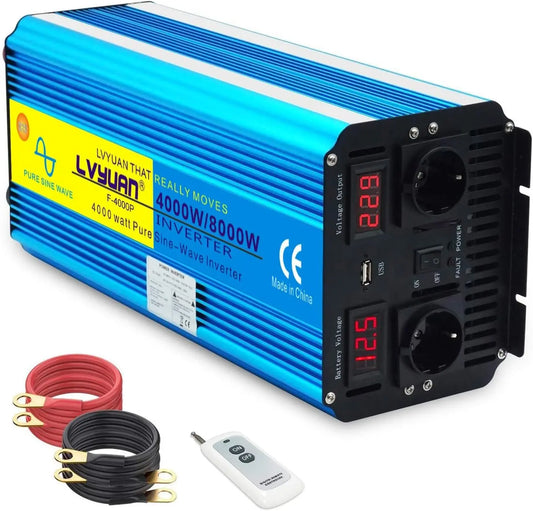 Prodotto per casa e tempo libero Yinleader 4000W /8000W - con telecomando, con tecnologia inverter, a LED - 4000W, 8000W, 12v