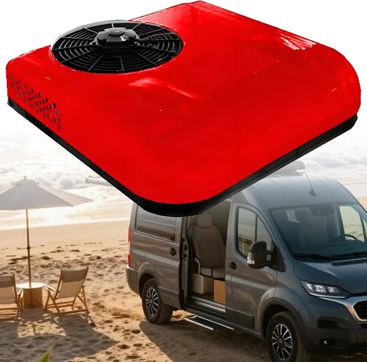 Climatizzatore portatile - colore Rosso - con telecomando - 12 V, 24 V