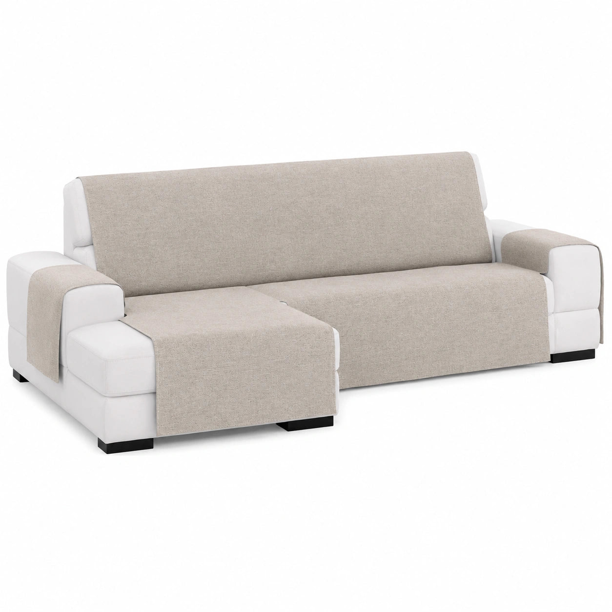 Chaise Longue Eysa Valkiria 240 cm Sinistra Colore Neutro Frontale