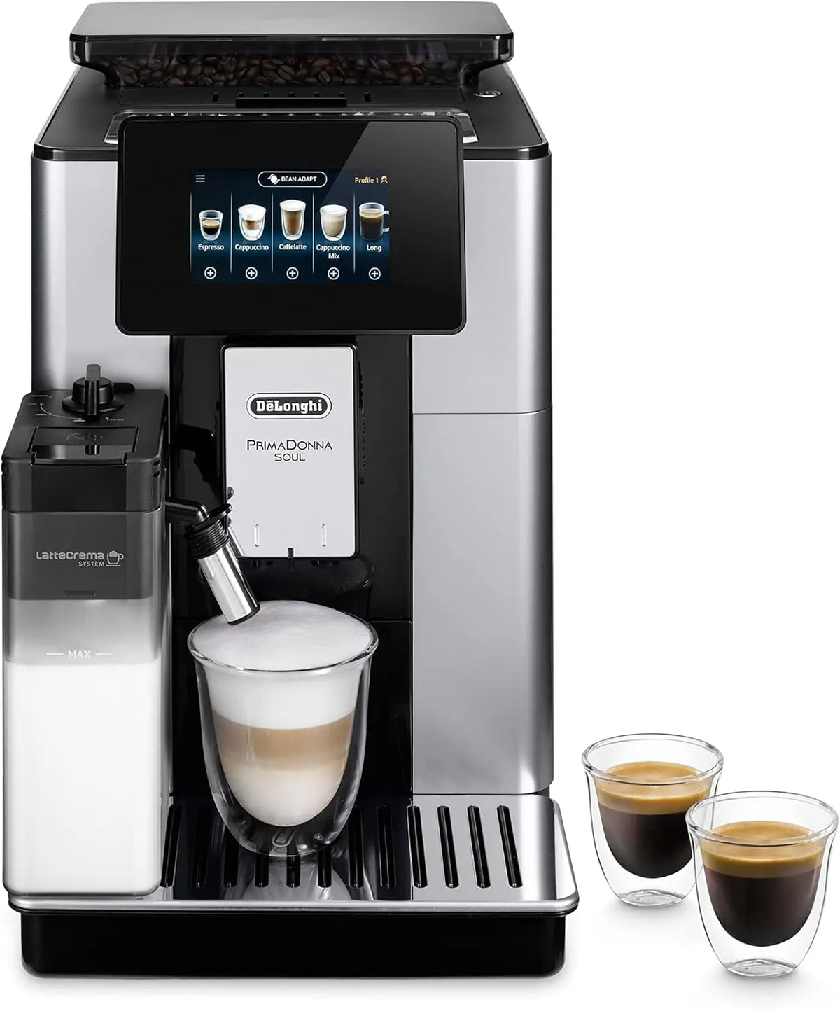 Macchina da caffè De'Longhi ECAM612.55.SB - colore Nero/Argento - automatico - 1450 W