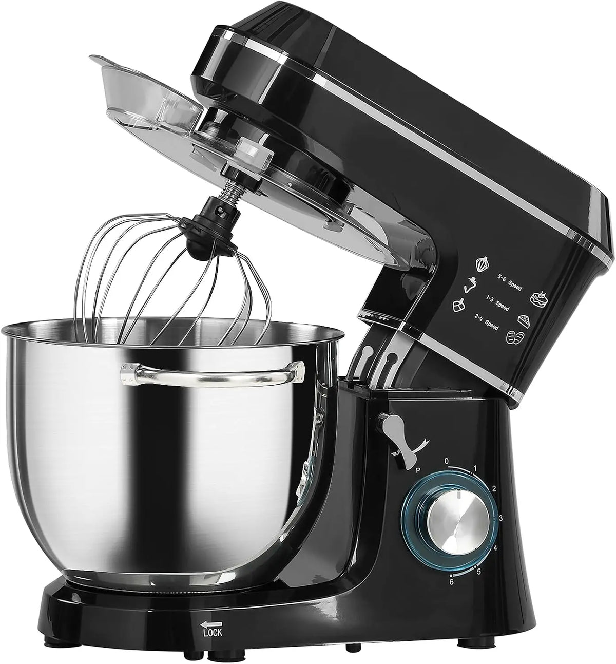 Robot da cucina HOMCOM - colore Argento - 1400W, 7L
