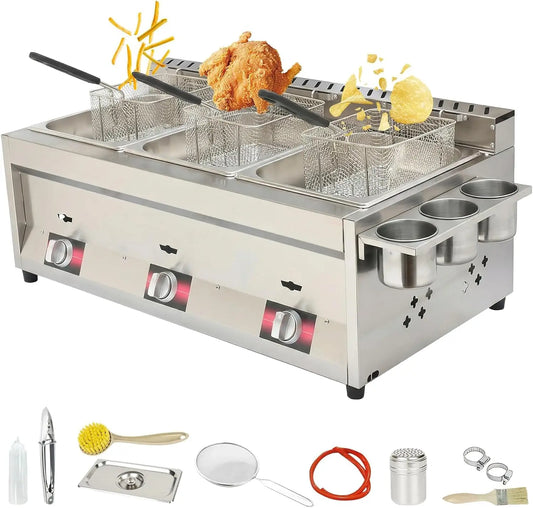 Friggitrice elettrica Friggitrice - colore Argento - regolabile - 10 l