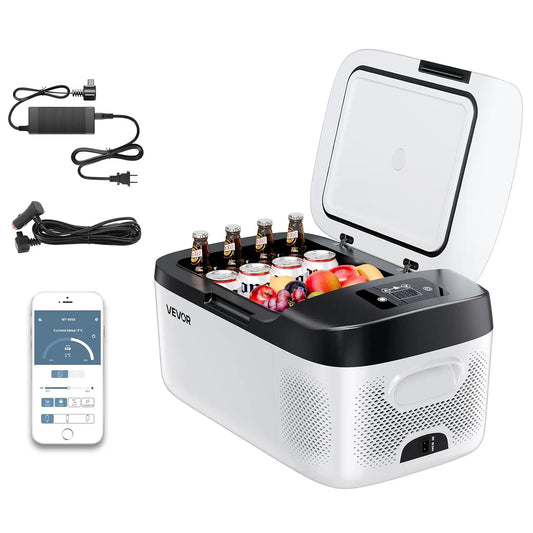 Frigorifero VEVOR - portatile, con controllo intelligente - 12 V, 24 V, 15 L