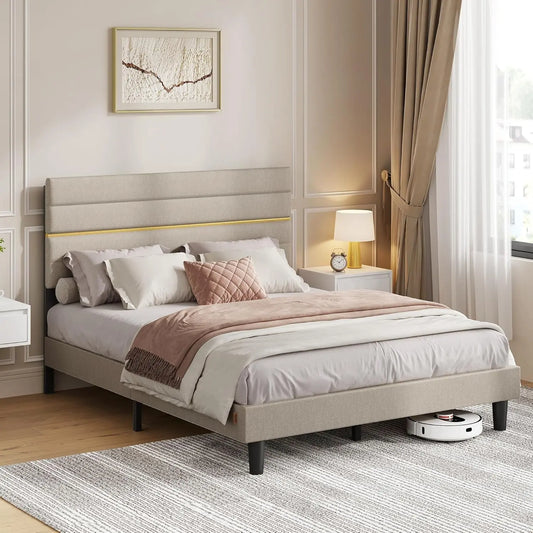 Letto VASAGLE - colore Beige - regolabile - 200 cm