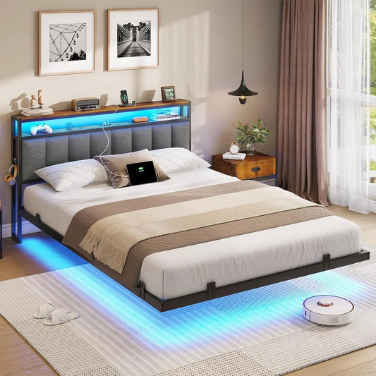 Letto AOGLLATI - a LED, regolabile - 190 cm