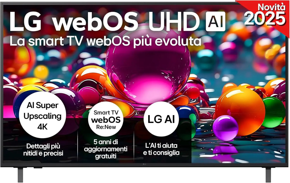 Televisore LG UHD AI - con controllo intelligente - 55 Pollici