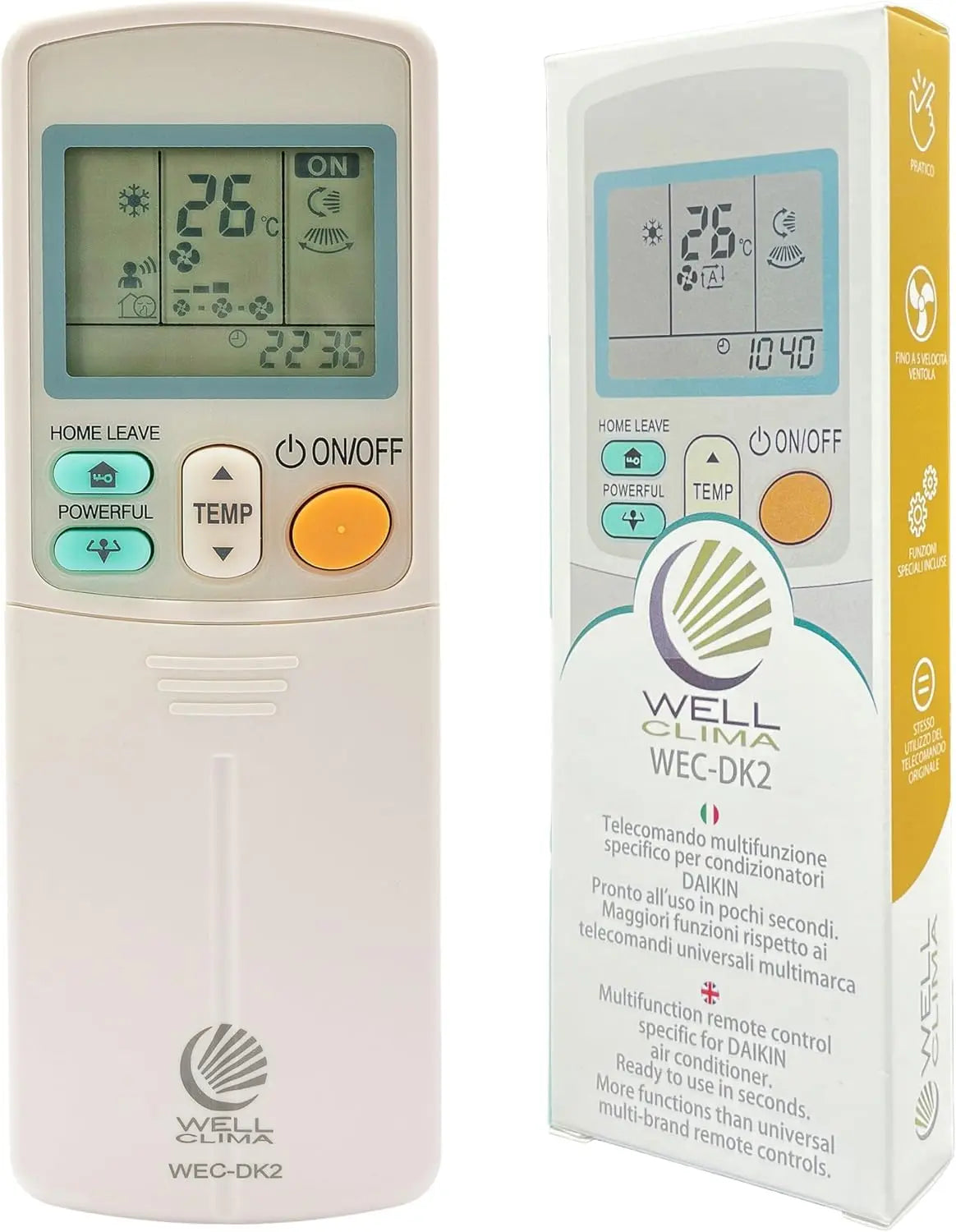 Prodotto per casa e tempo libero Wellclima - con telecomando