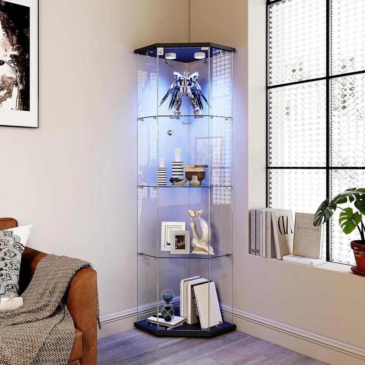 Prodotto per casa e tempo libero Vetrina - colore Nero - a LED